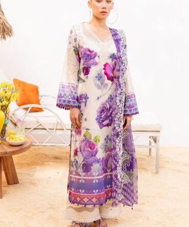 Gardenia Printed Embroidered Lawn 2024